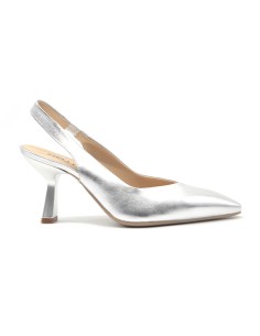 Melluso Slingback in pelle metallizzata